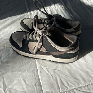 Men's Black and Gray Dunk Low